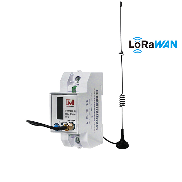 EM114039-01 Single Phase LoRa EU868 US923 MHz Electricity Meter LoRaWAN Smart Power Meters