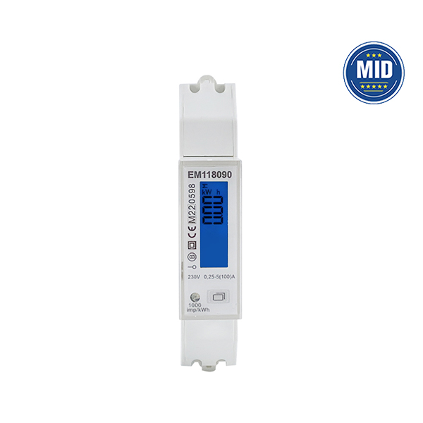 32A Single Phase LCD Display RS485 Bidirectional Energy Meter AC Charger Power Meter EM118089 90 91