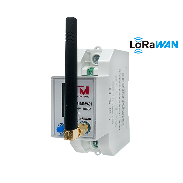 EM114039-01 MID Approval LoRa EU868 Wireless Remote Control LoRaWAN Smart Electricity Meters For Internet of Things system