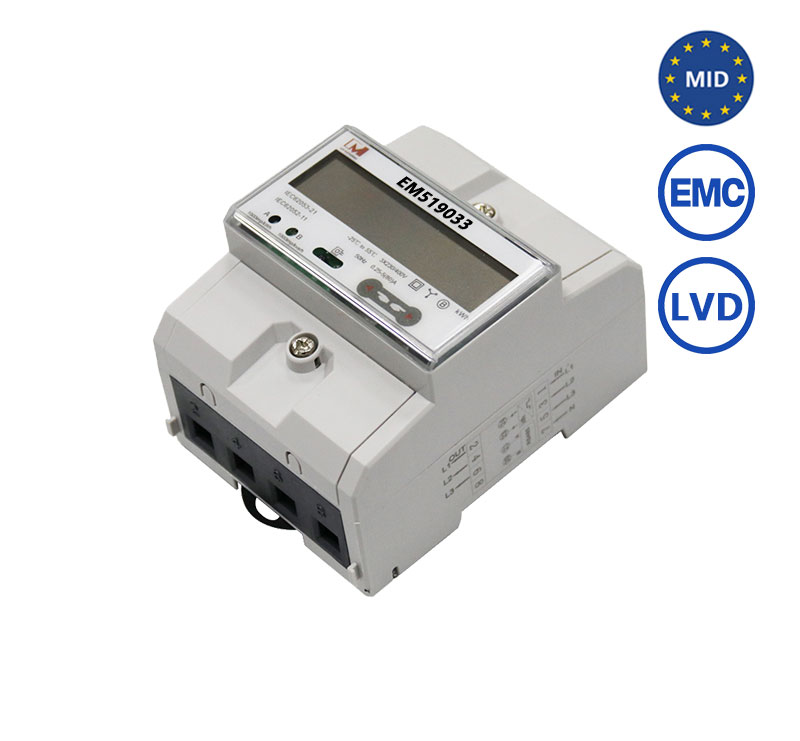 EM519033 RS485 Modbus MID Approved Bidirectional Energy Meter for Base Station