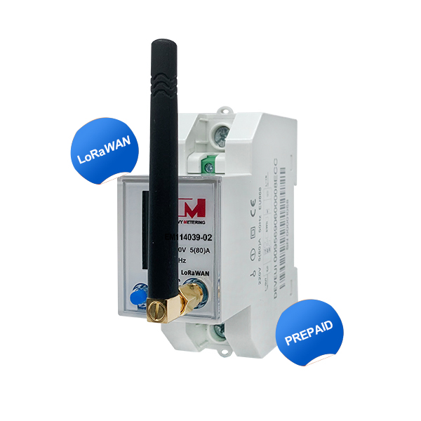 EM114039-02 LoRaWAN DIN Rail Energy Meter single-phase energy monitoring With a built-in LoRaWAN® module