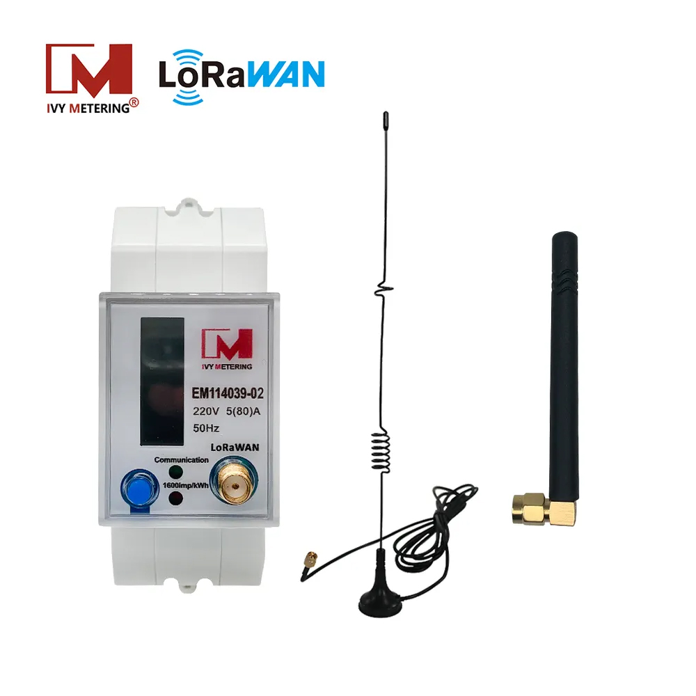 EM114039-02 Single Phase LoRaWAN Prepaid Smart Energy Meter for Rv campground