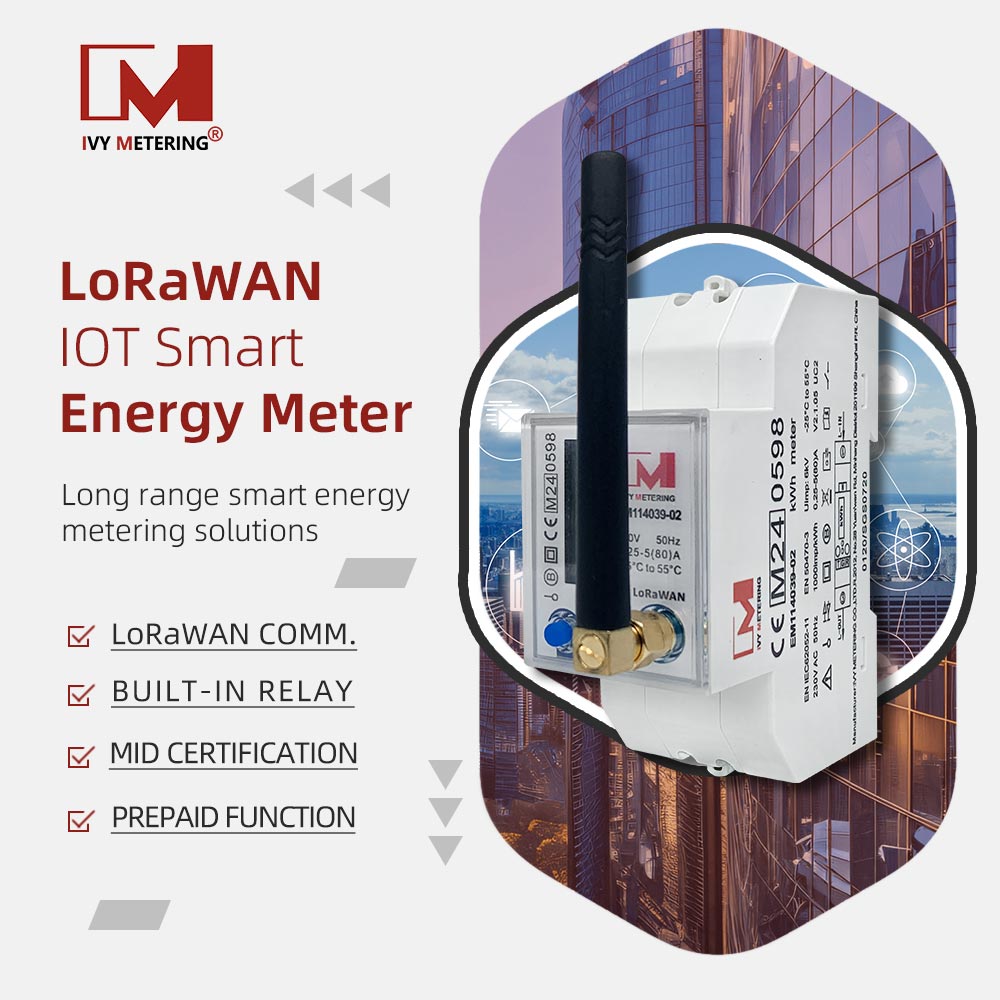 EM114039-02 MID Certified LoRaWAN Energy Meters LoRa IOT Smart Meter