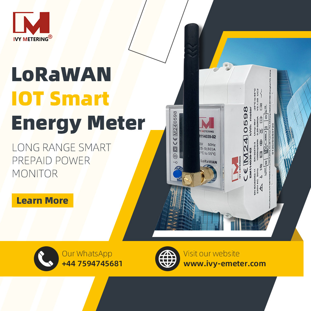 EM114039-02 LoRaWAN Energy Meter Preaid LoRa Smart Electricity Meters