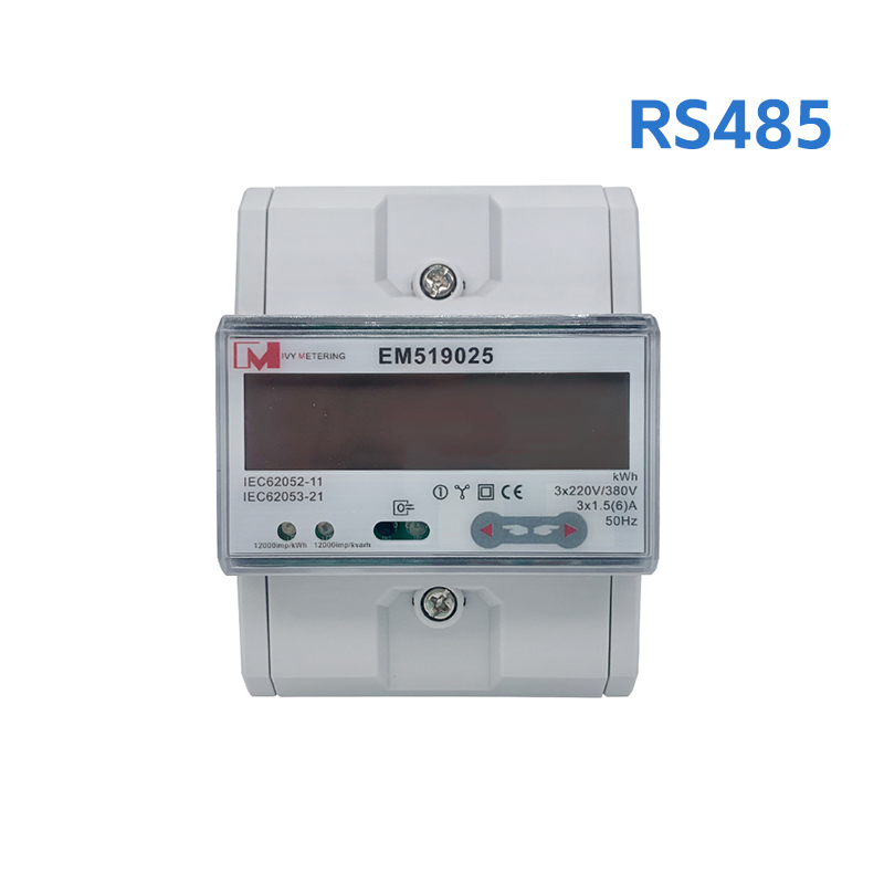 EM519025 IR RS485 Multi tariff Three Phase Energy Meter with CT