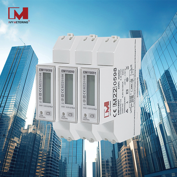 [Commercial Building] EM118089/90/91 Single Phase Two Wire RS485 Modbus Protocol Electric Bidirectional Energy Meter for Building Energy Management